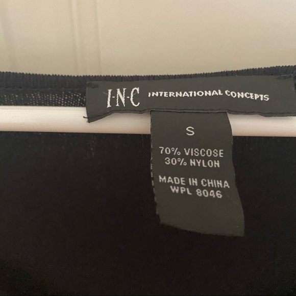 INC black floral top - Picture 5 of 7